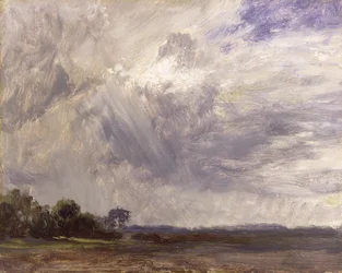 Paysage avec ciel gris venteux, vers 1821-30